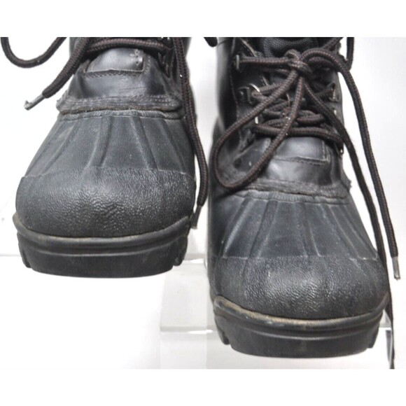 Thinsulate Explorer Mens Boots Black Size 9 Winter Snow Boots Lace Up